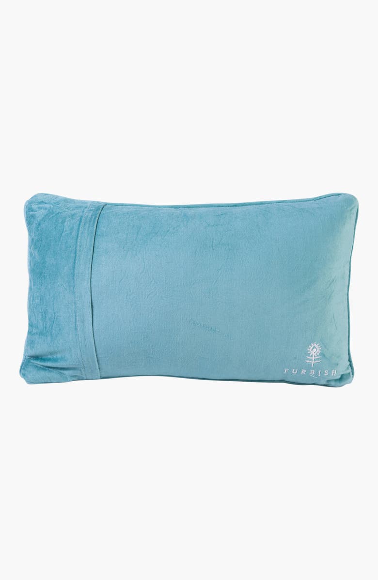 Furbish Very Merry Needlepoint Pillow, Alternate, color, Blue