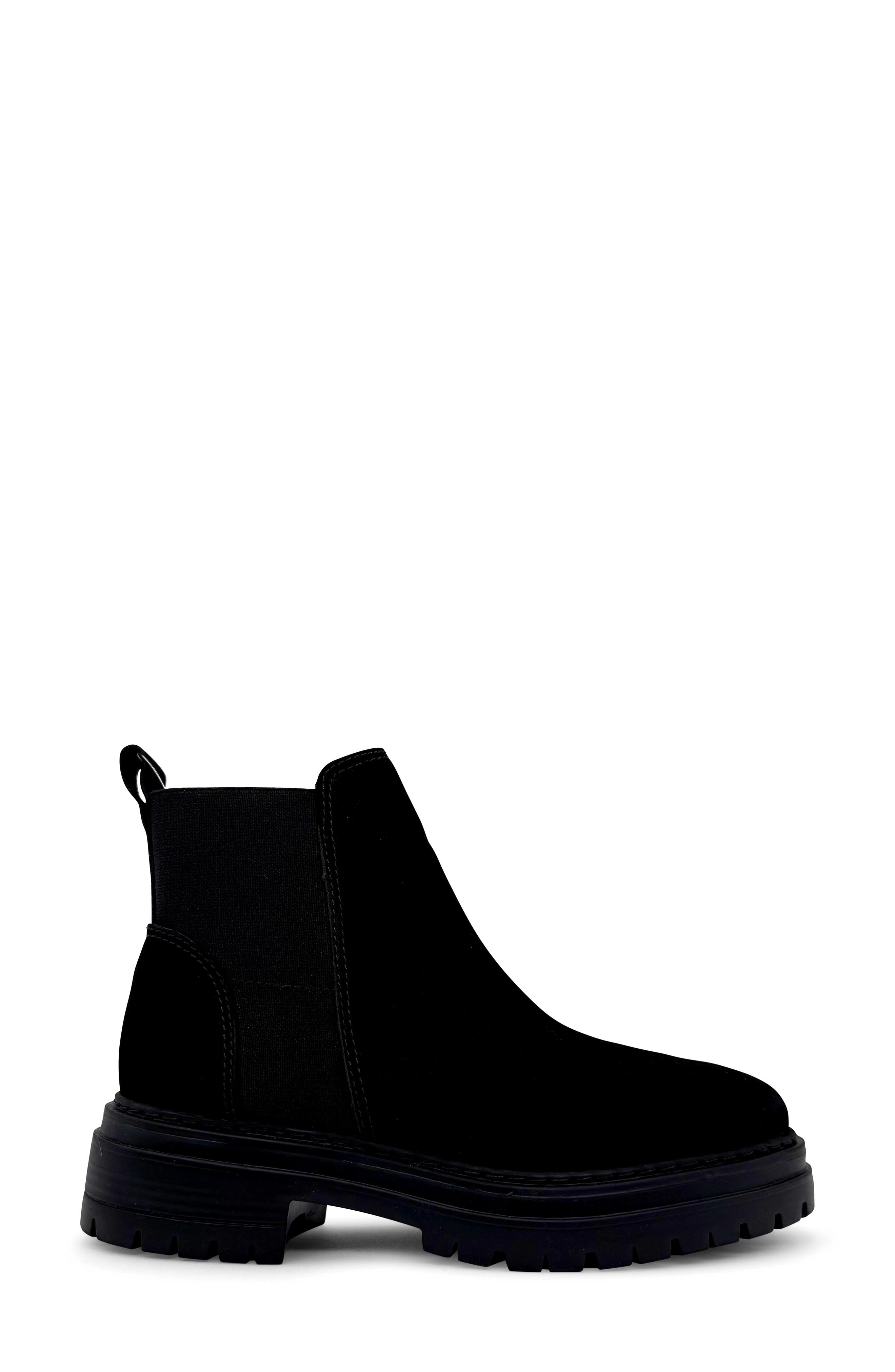 Farah Leather Chelsea Boot, Alternate, color, BLACK
