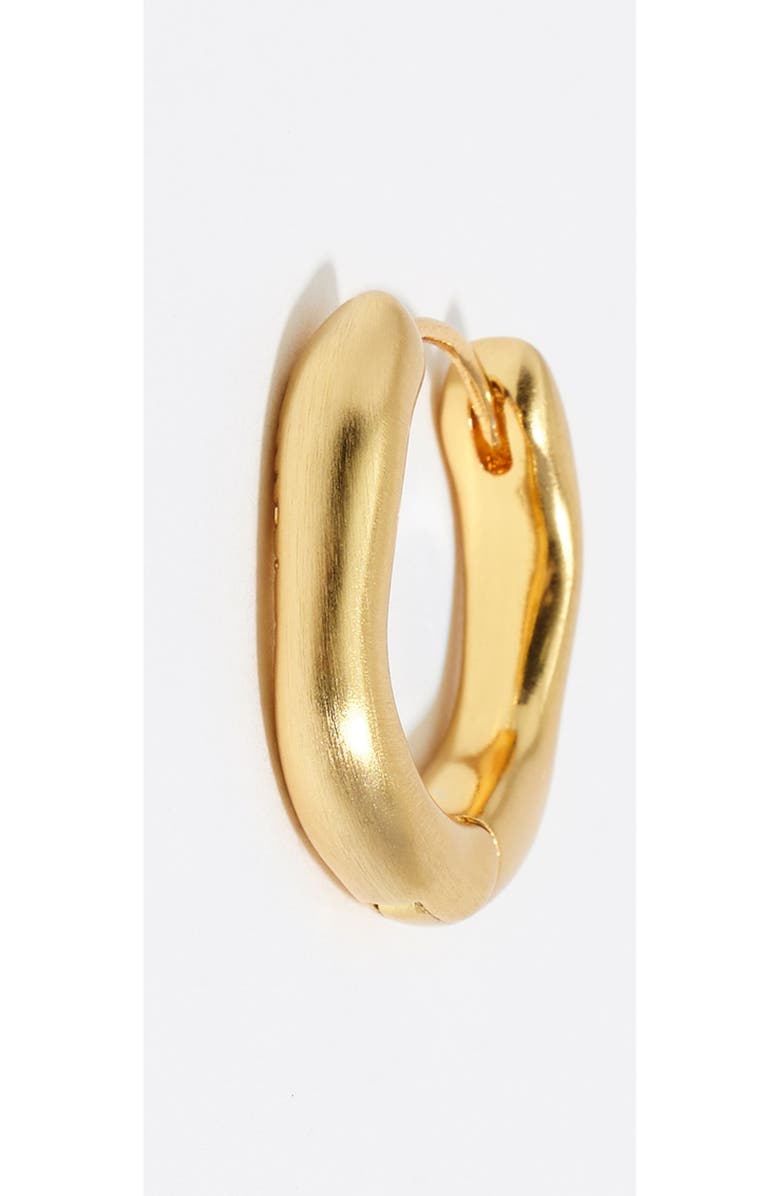Bimba y Lola Matte Irregular Hoop Earrings, Alternate, color, Gold