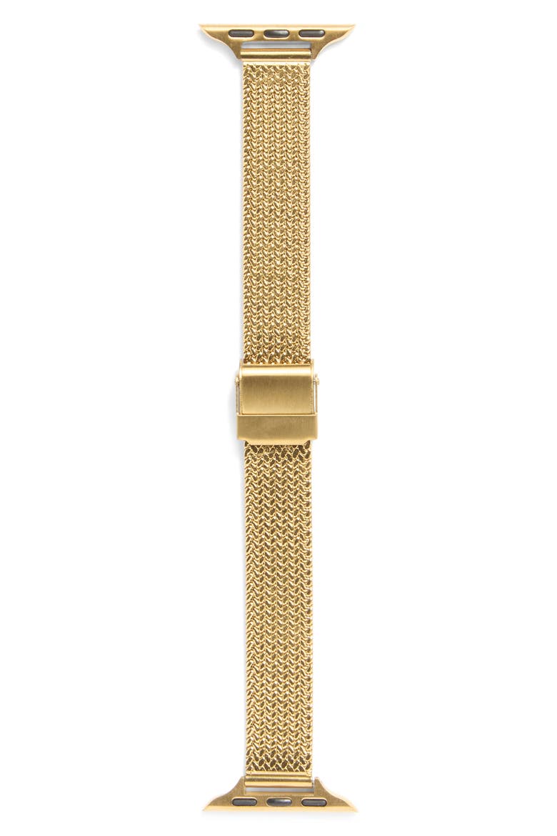 Mesh Strap Apple Watch® Watchband, Alternate, color, GOLD