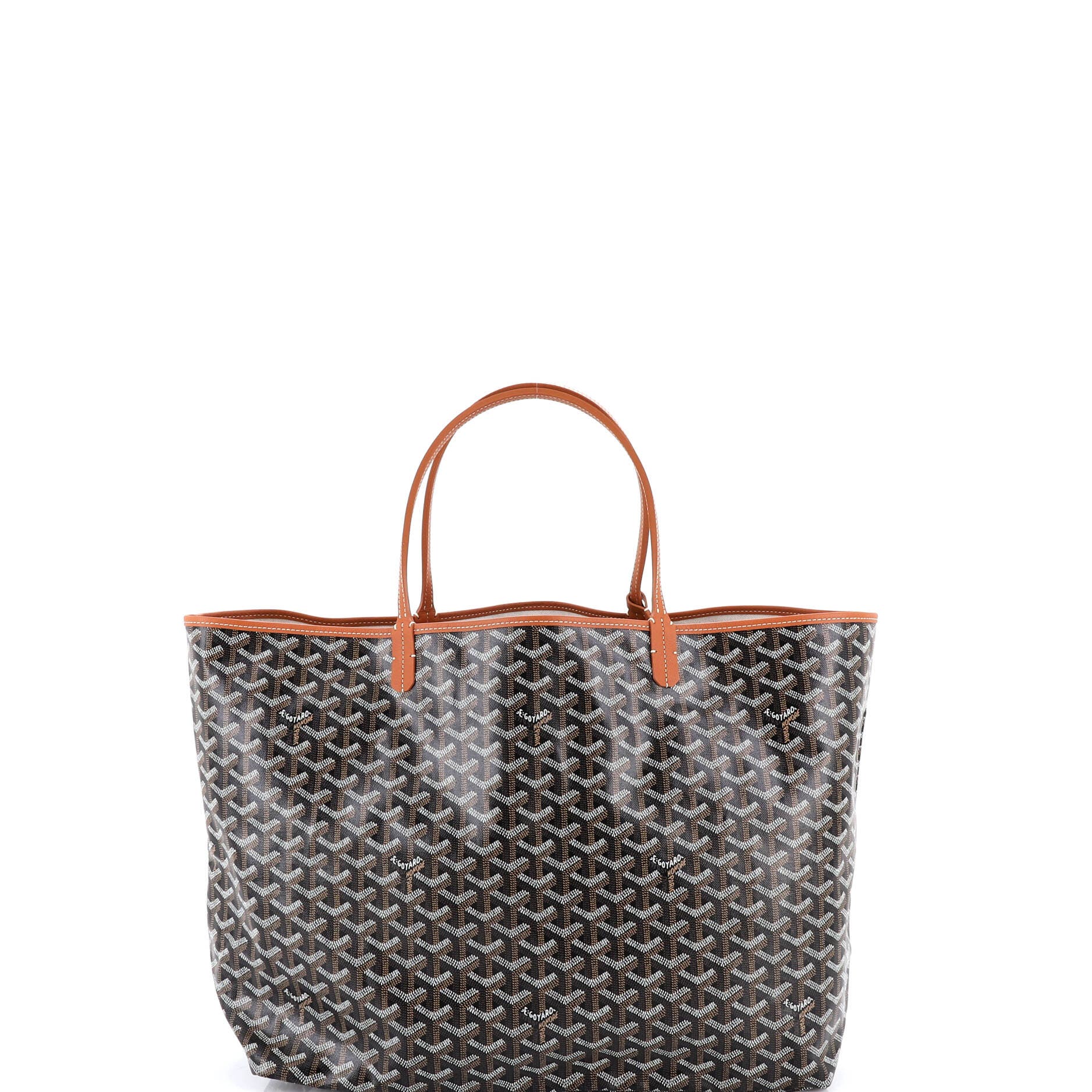 Pre-Owned Goyard Saint Louis Tote Coated Canvas GM, Alternate, color, Brown