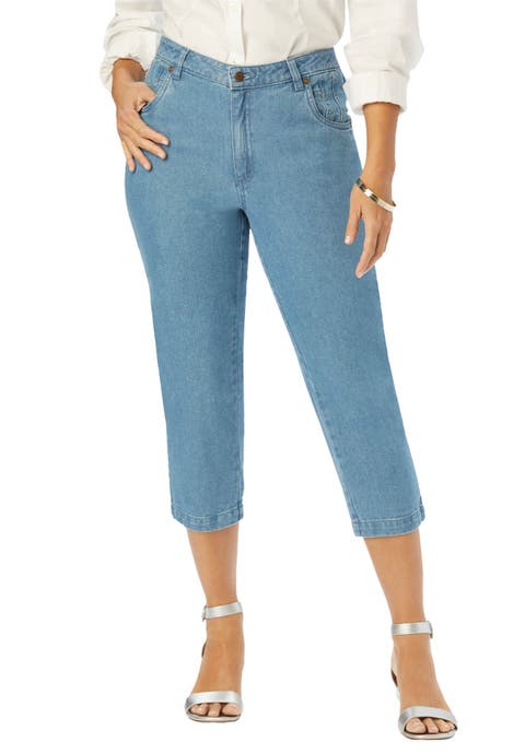 Classic Cotton Denim Capri