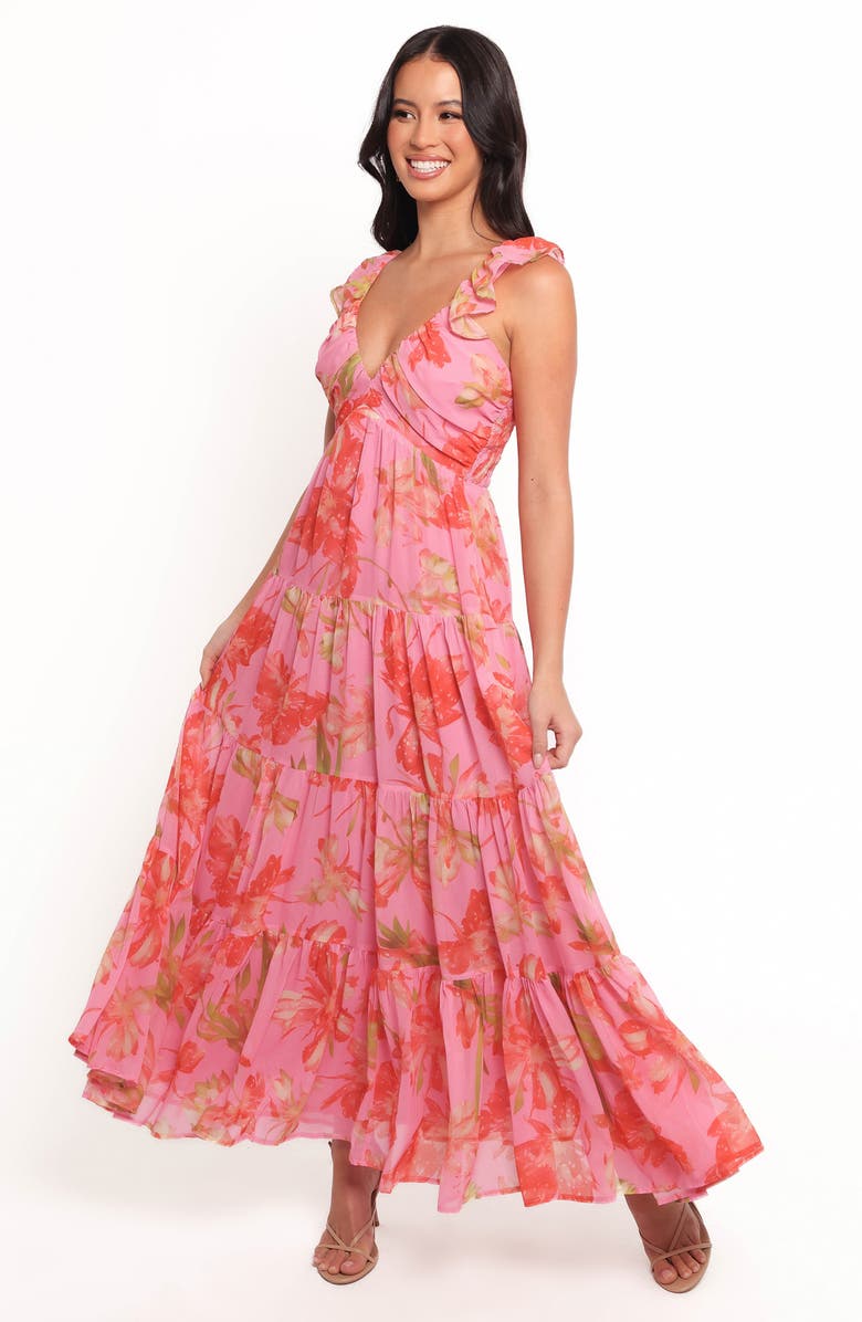 Petal & Pup Matteah Floral Print A-Line Dress, Alternate, color, Tropical Floral