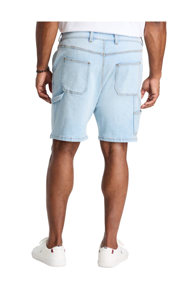 True Nation by DXL Big & Tall Relaxed-Fit Carpenter Denim Shorts, Alternate, color, Woodsmoke