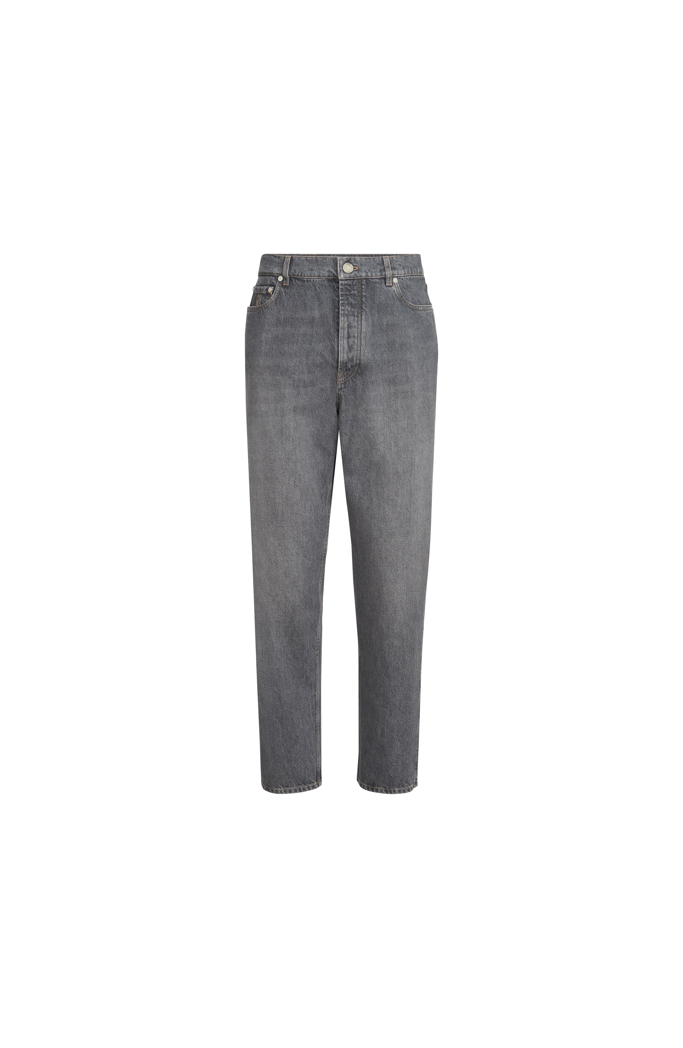 Greyscale denim trousers - image 2