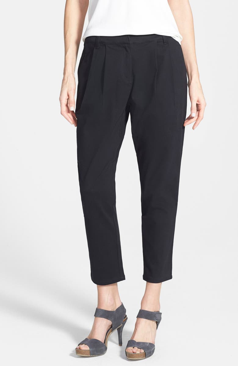 Eileen Fisher The Fisher Project Slouchy Pleat Front Ankle Pants, Main, color, 