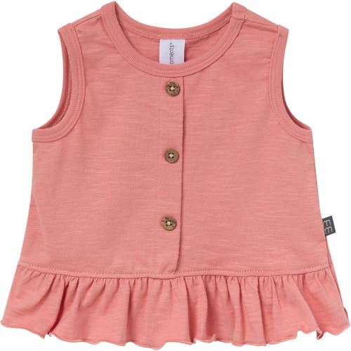 Modern Moments™ By Gerber Sleeveless Peplum Tops And Shorts Set In Lt Rose Flower Bunches/rose
