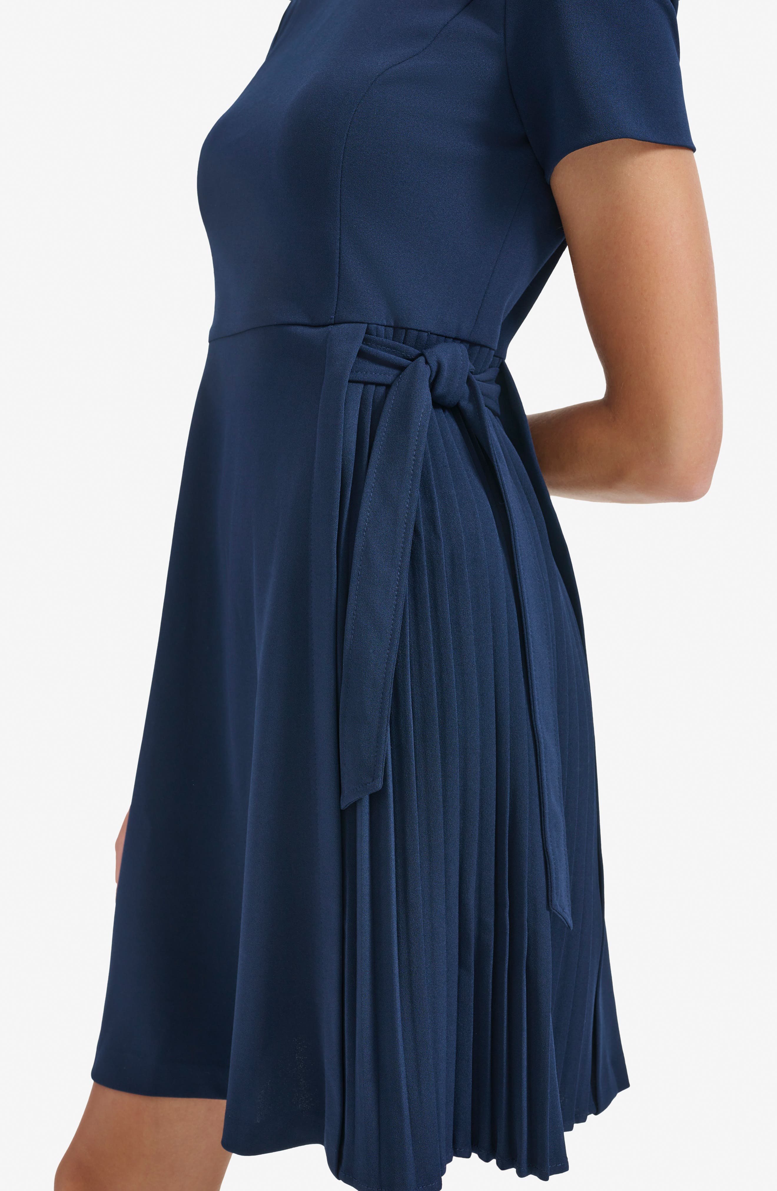 calvin klein pleated a line dress Calvin Klein Pleated Sleeve A-Line Dress