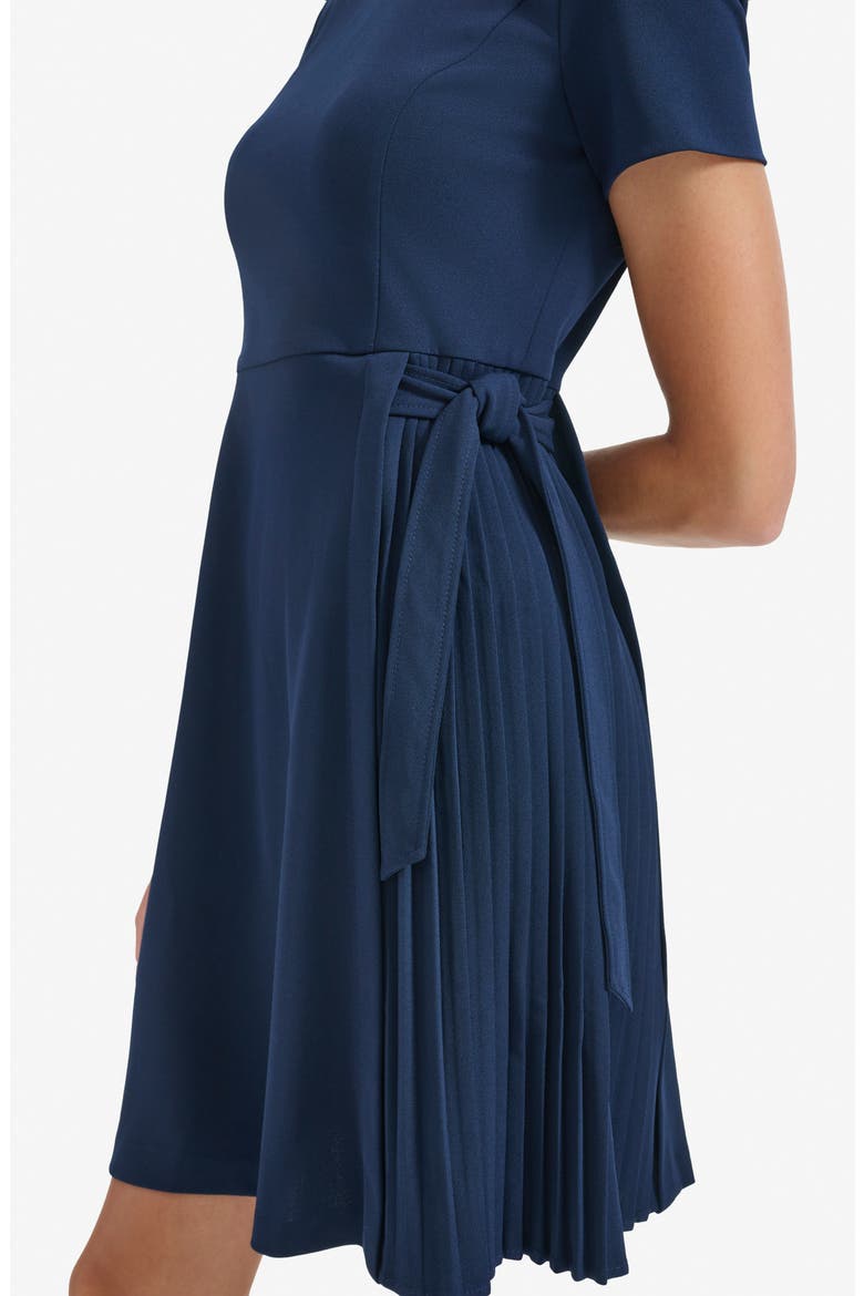 nordstrom pleated a line dress Nordstrom Pleated A-Line Dress in Green