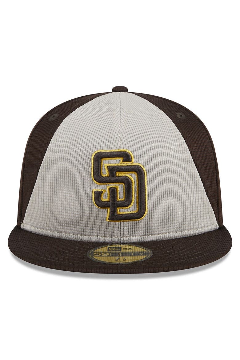 Youth New Era  Brown San Diego Padres 2024 Batting Practice 59FIFTY Fitted Hat, Alternate, color, Brown
