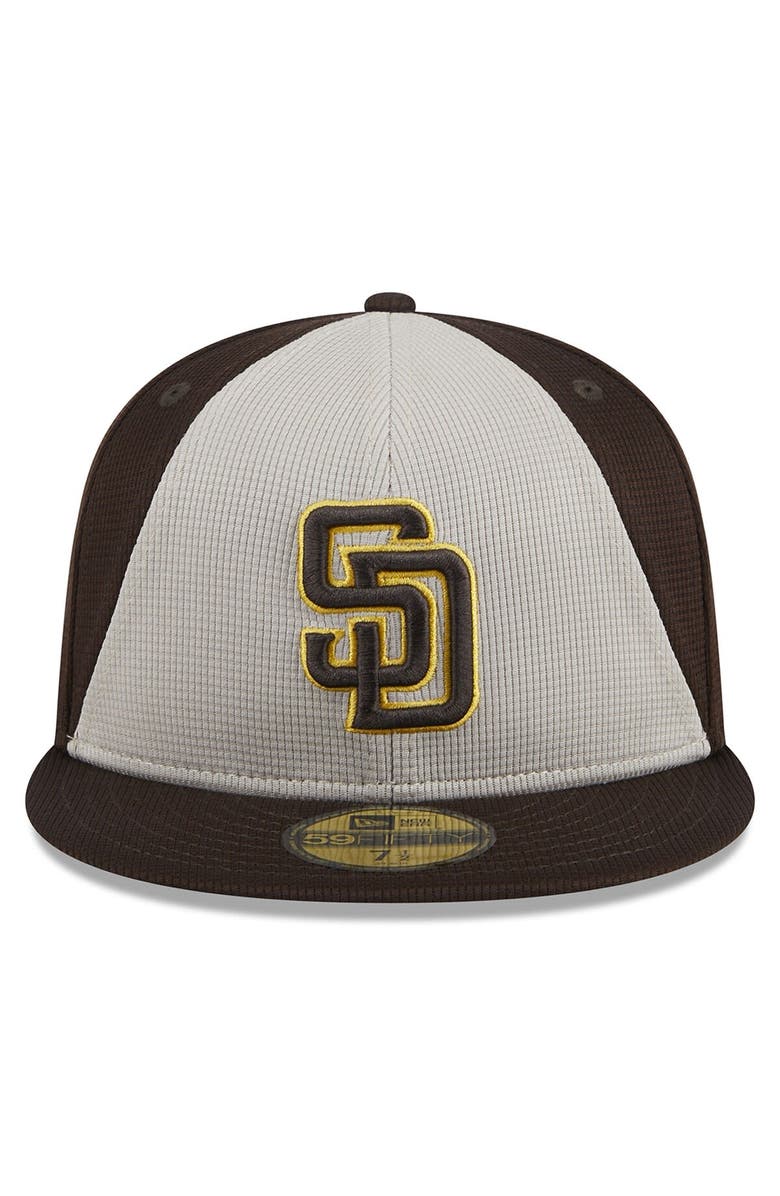 New Era Youth New Era Brown San Diego Padres 2024 Batting Practice 59FIFTY Fitted Hat, Alternate, color,