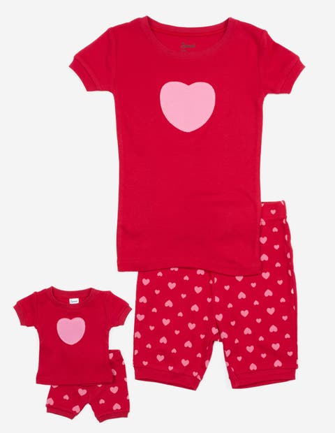 Girls Matching Doll Short Printed Cotton Pajamas (Toddler, Little Kid & Big Kid)