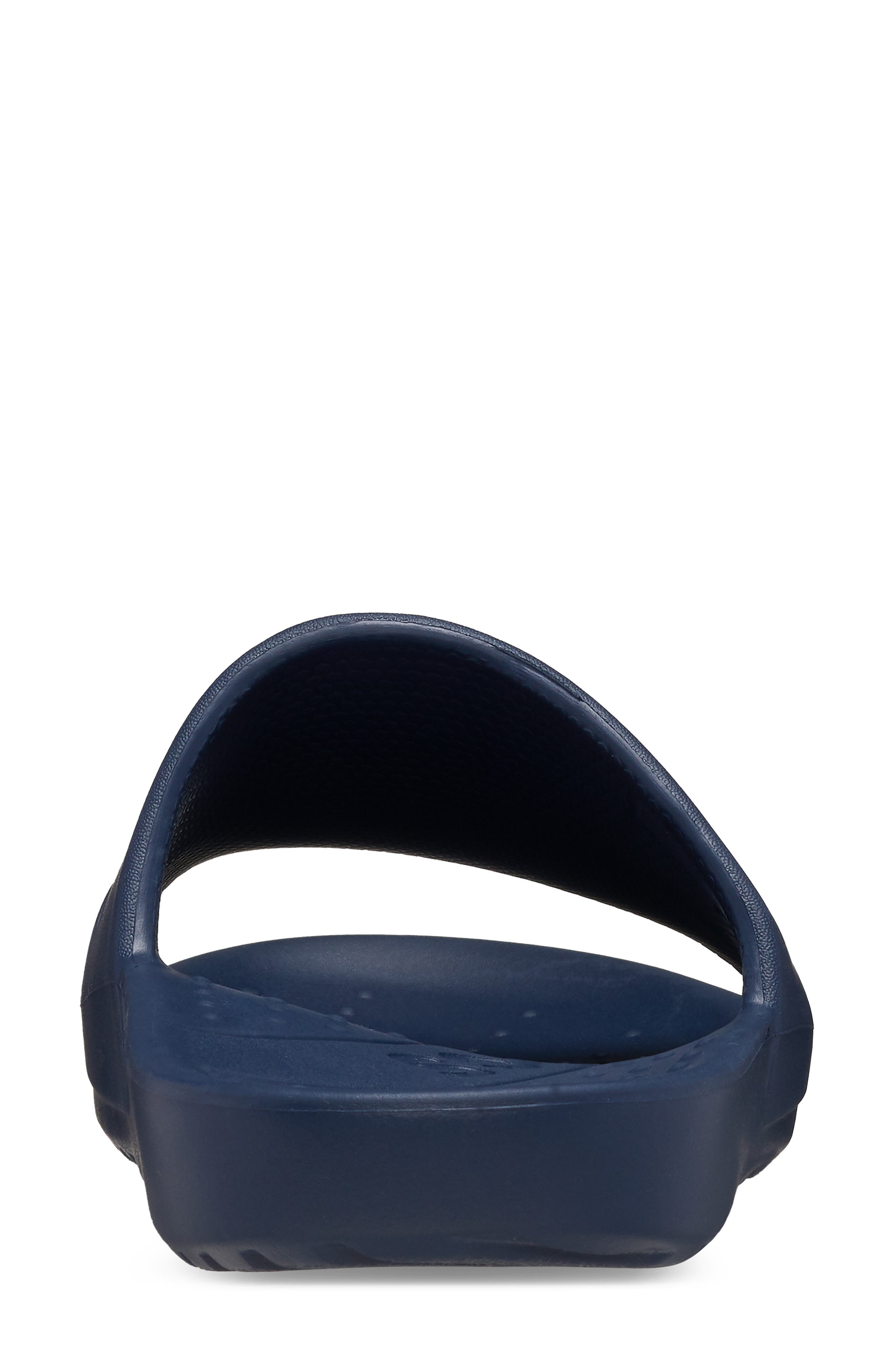 Gender Inclusive Logo Slide Sandal, Alternate, color, NAVY