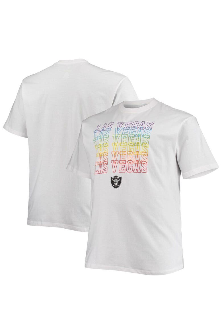 Men's Fanatics Branded White Las Vegas Raiders Big & Tall City Pride T-Shirt, Main, color, White