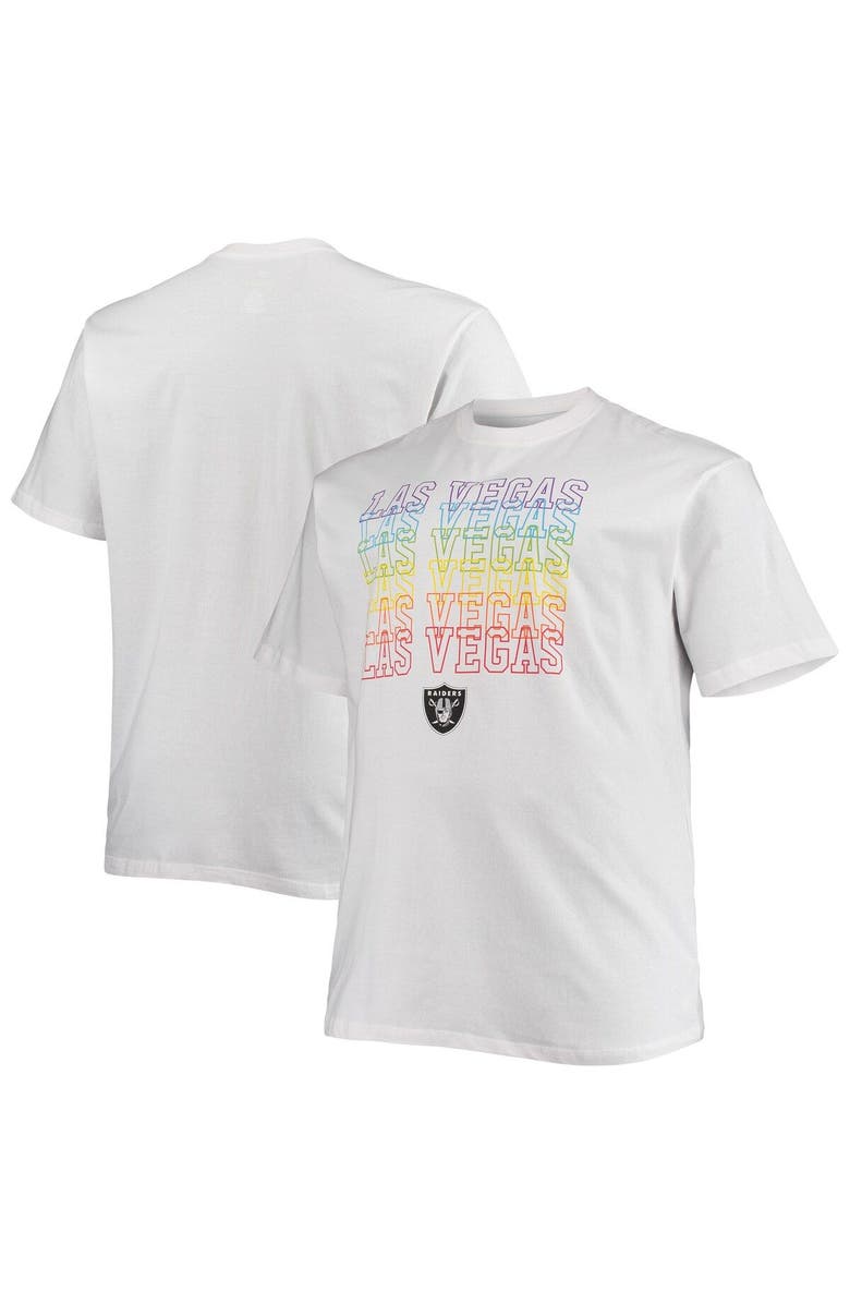 FANATICS Men's Fanatics Branded White Las Vegas Raiders Big & Tall City Pride T-Shirt, Main, color, White
