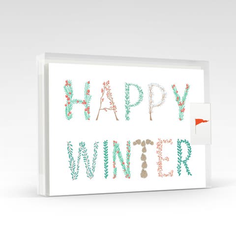 Happy Winter Greeting Card Pack Set