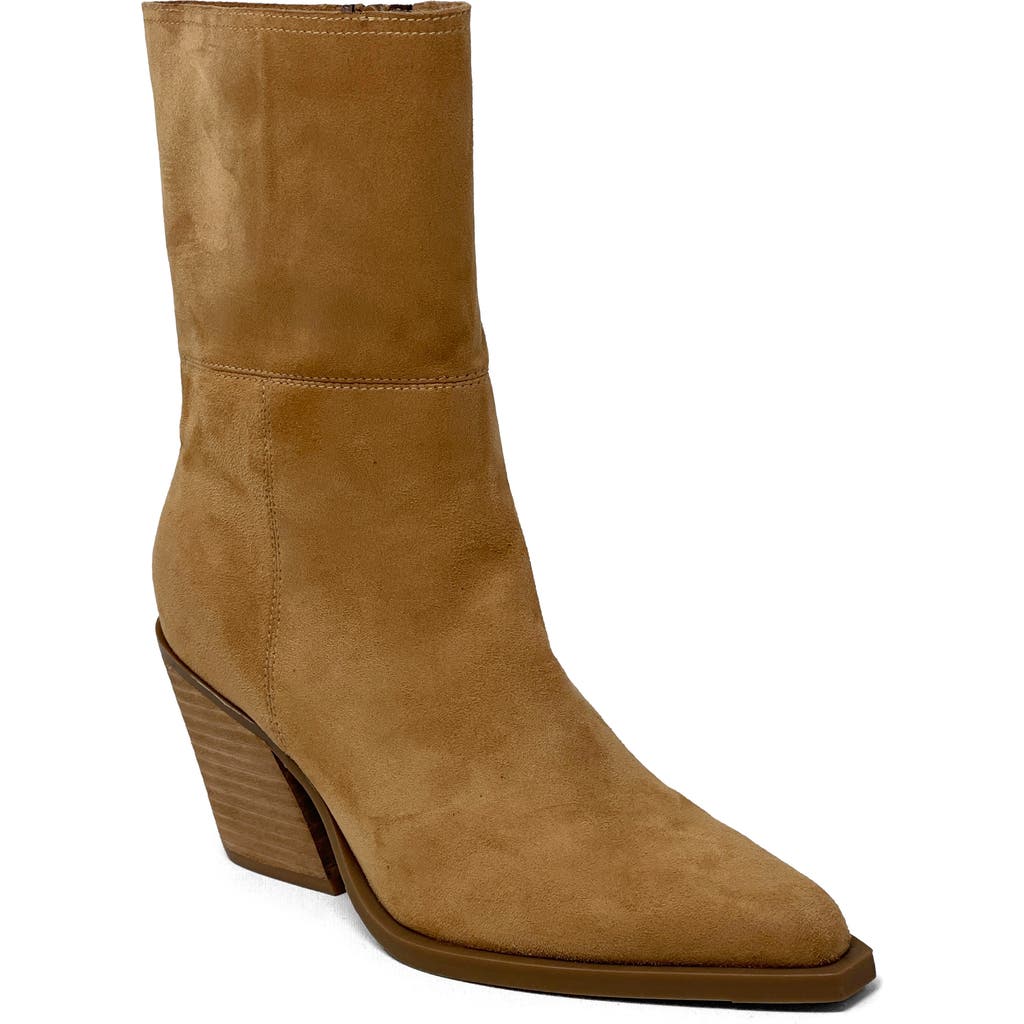 Shushop Venice Block Heel Bootie In Brown