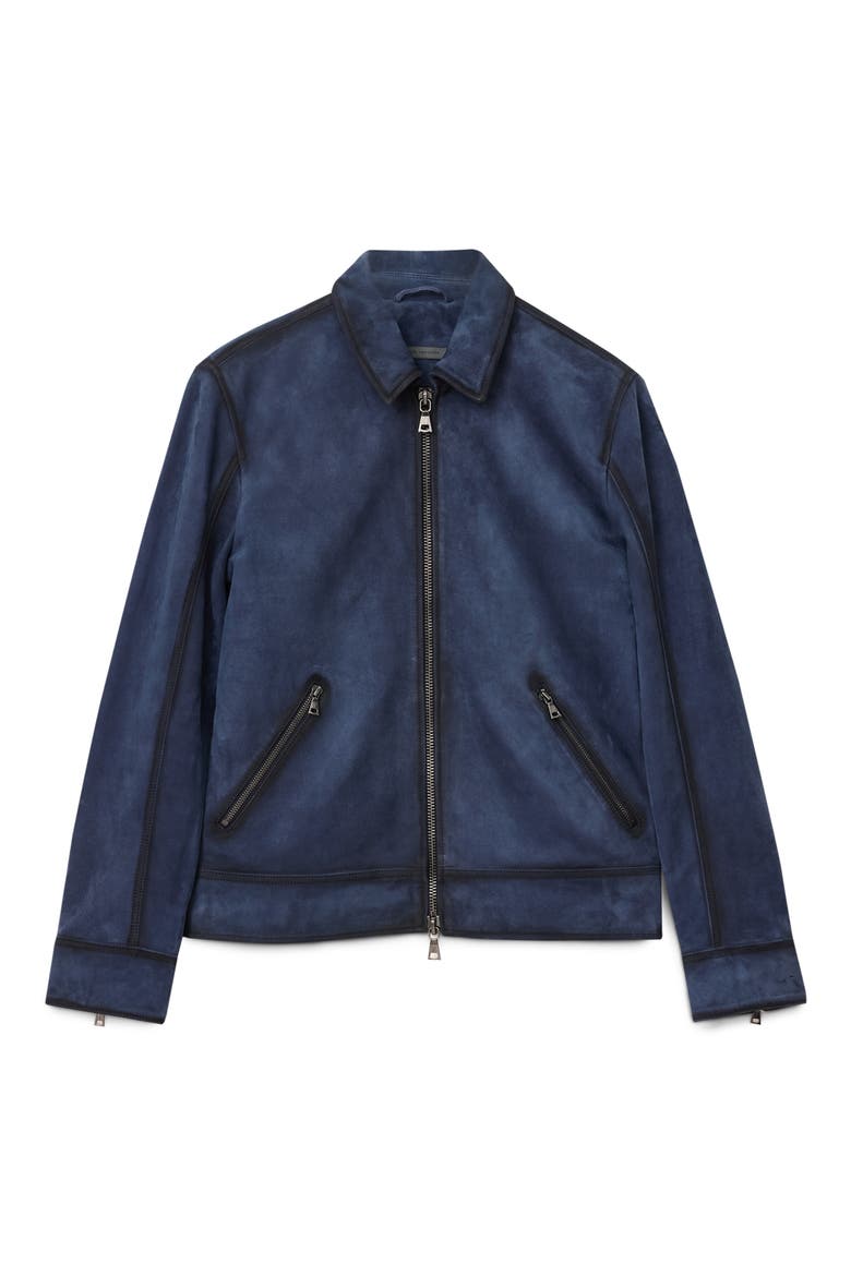 Benjamin Suede Jacket, Alternate, color, LAKE BLUE