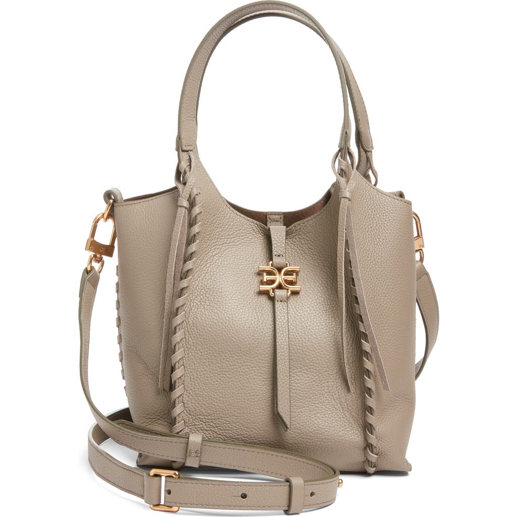 Sam Edelman Sylvia Mini Leather Crossbody Bag In Brown