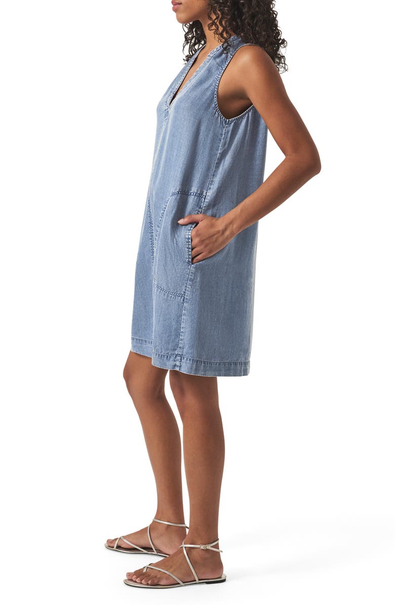 Splendid Mary Ann Sleeveless Shift Dress, Alternate, color, Indigo