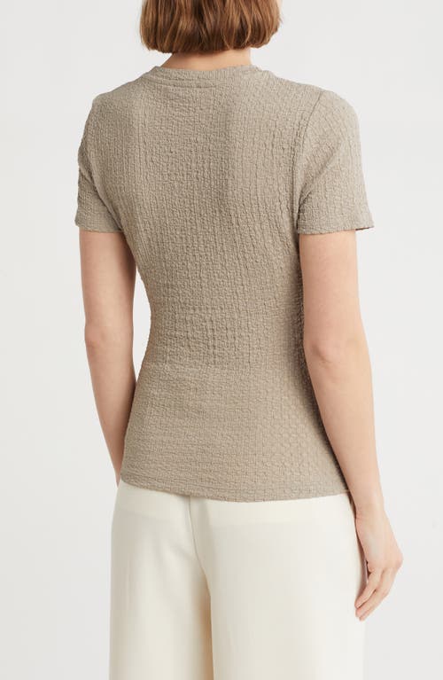 Dkny Textured T-shirt In Neutral