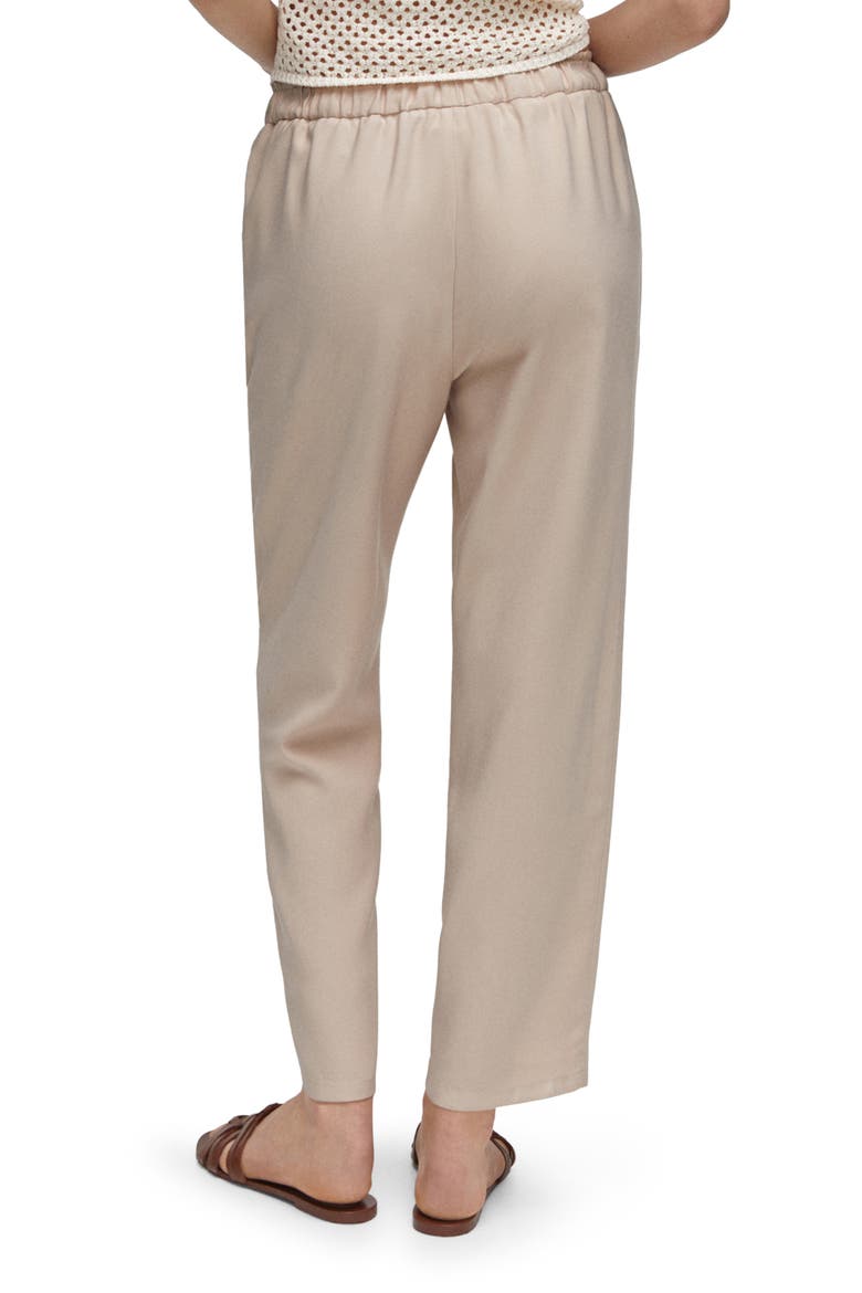 Flowy Straight Leg Pants, Alternate, color, BEIGE