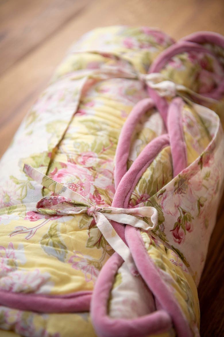 Apple Blossom Throw, Alternate, color, Yellow