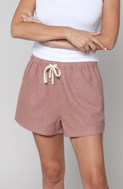 Leisure Lab Solana Relaxed Linen Short In Brown