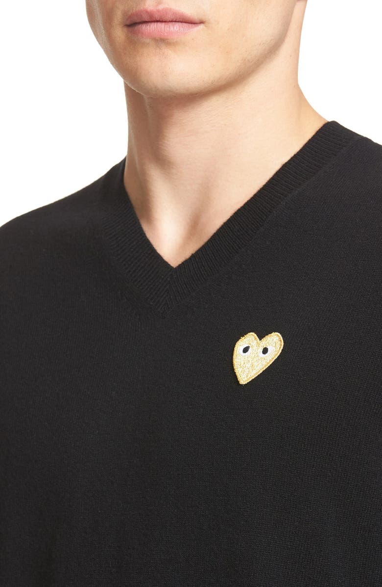 Comme des Garçons PLAY Wool Pullover, Alternate, color,