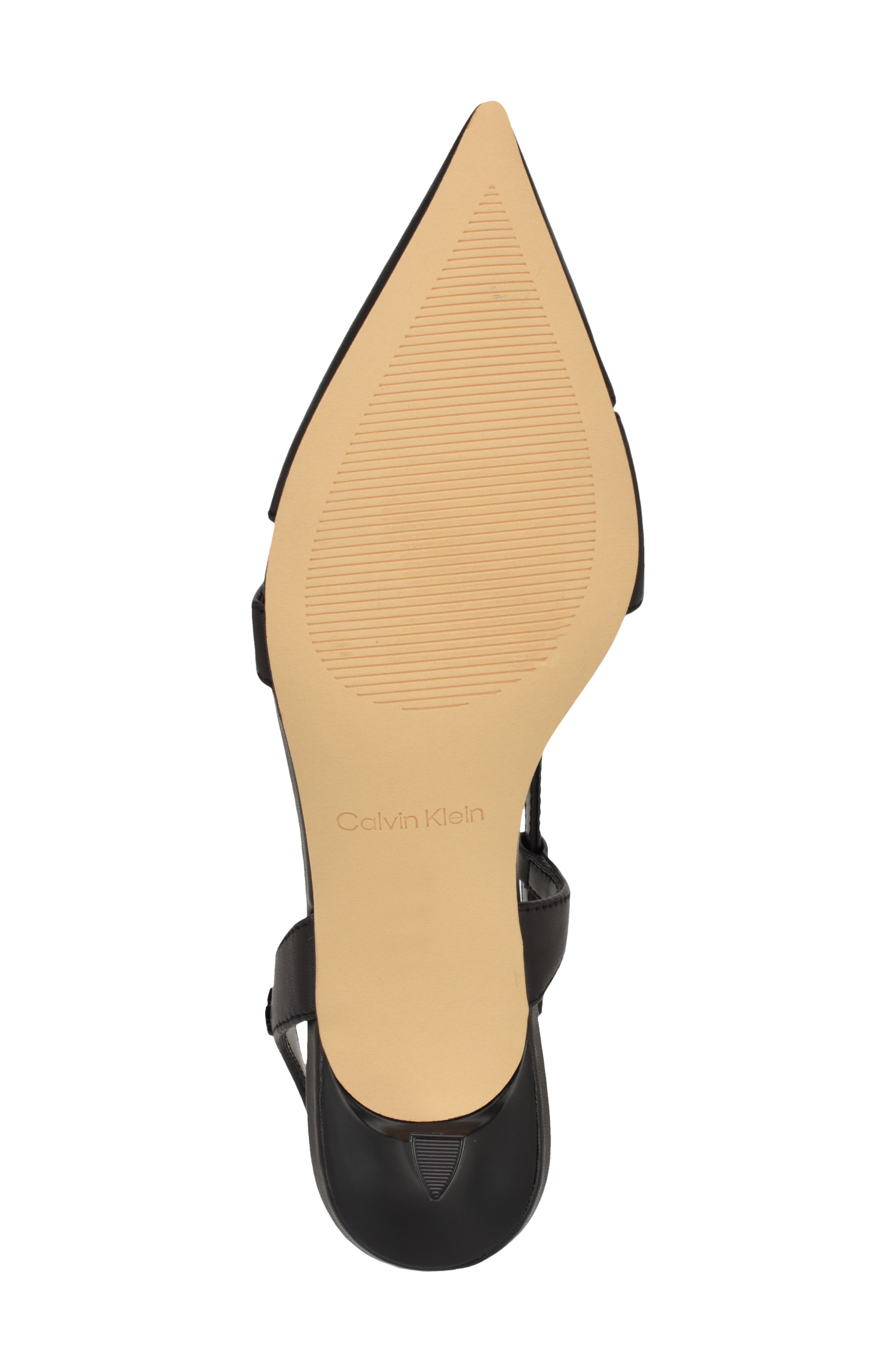 Calvin Klein Arlanna Slingback Pointed Toe Kitten Heel Pump, Alternate, color, 