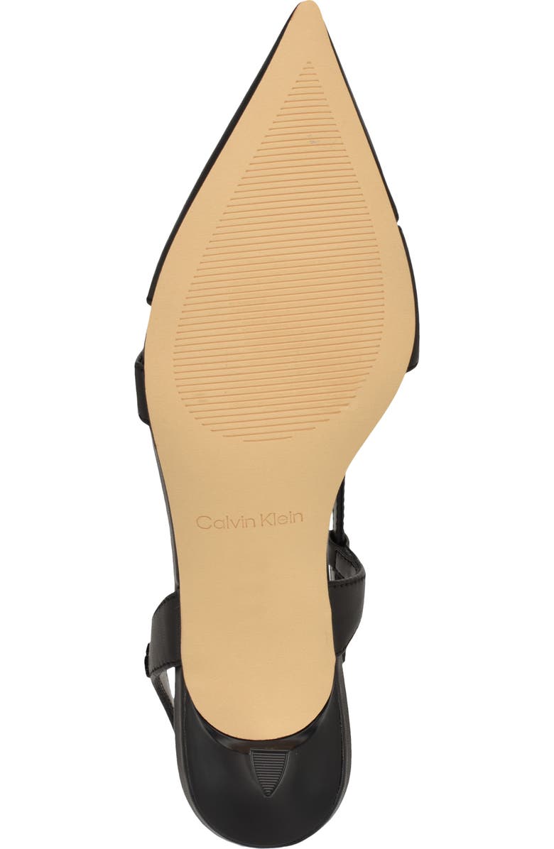 Calvin Klein Arlanna Slingback Pointed Toe Kitten Heel Pump, Alternate, color,