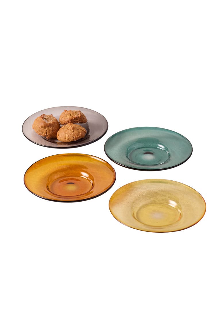 Niko Glass Plates - Set of 4, Main, color, Multicolor