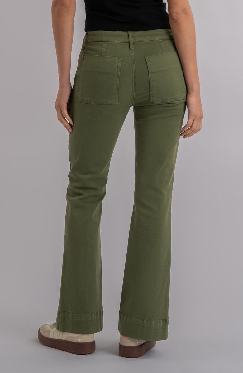 KUT from the Kloth Stella High Waist Flare Pants, Alternate, color, Dill