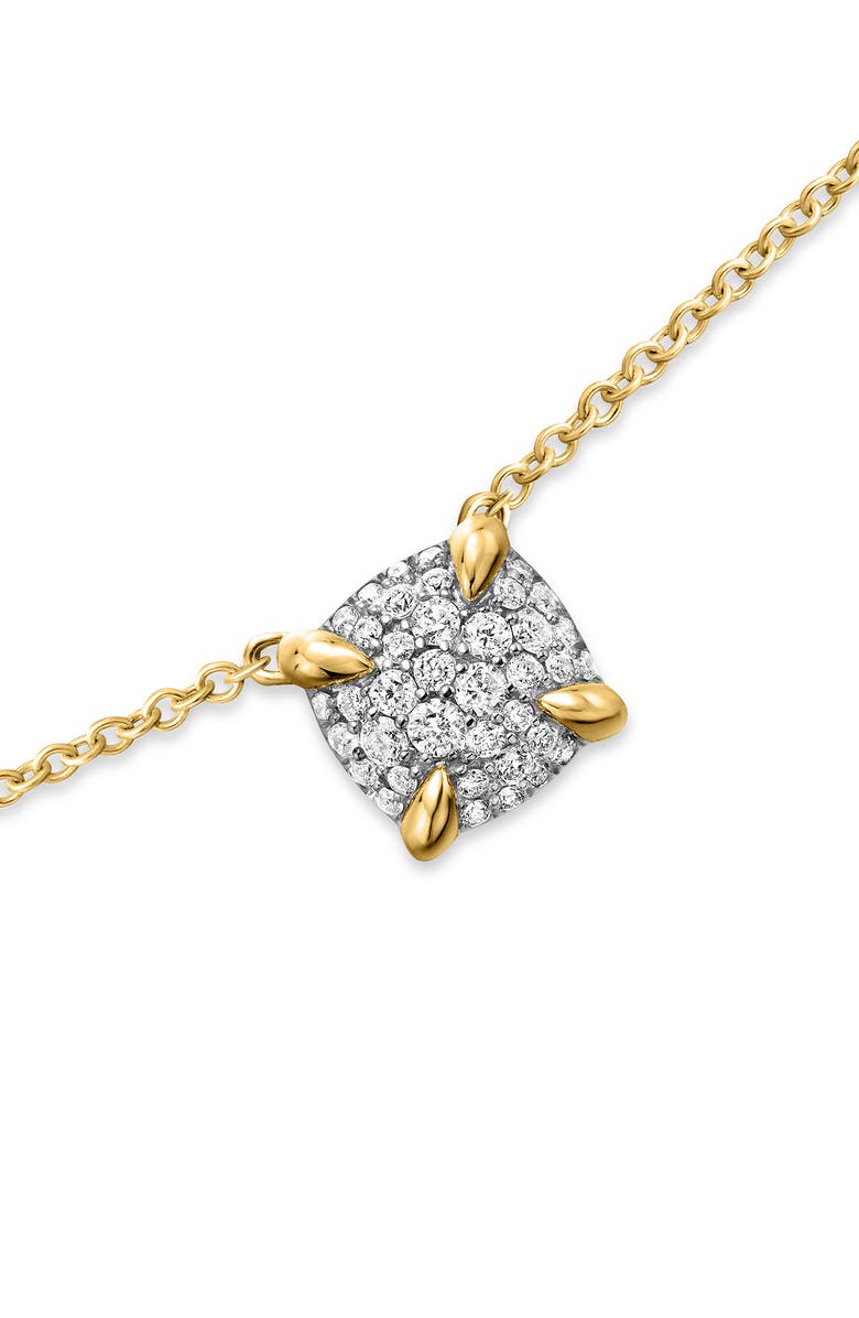 David Yurman Petite Chatelaine<sup>®</sup> 18K Yellow Gold & Diamond Pendant Necklace, 7mm, Alternate, color, Diamond