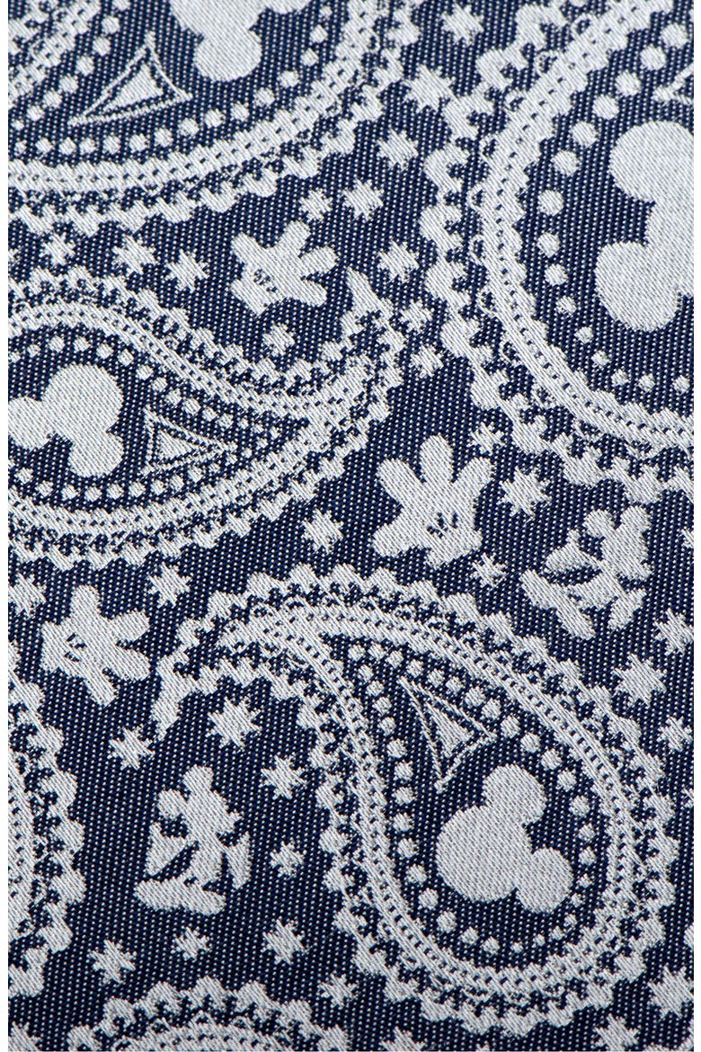 Mickey Mouse Paisley Silk Tie, Alternate, color, BLUE/ GREY