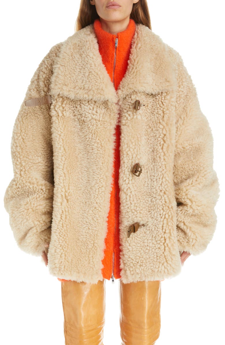 Isabel Marant Bealila Genuine Shearling Coat, Main, color,
