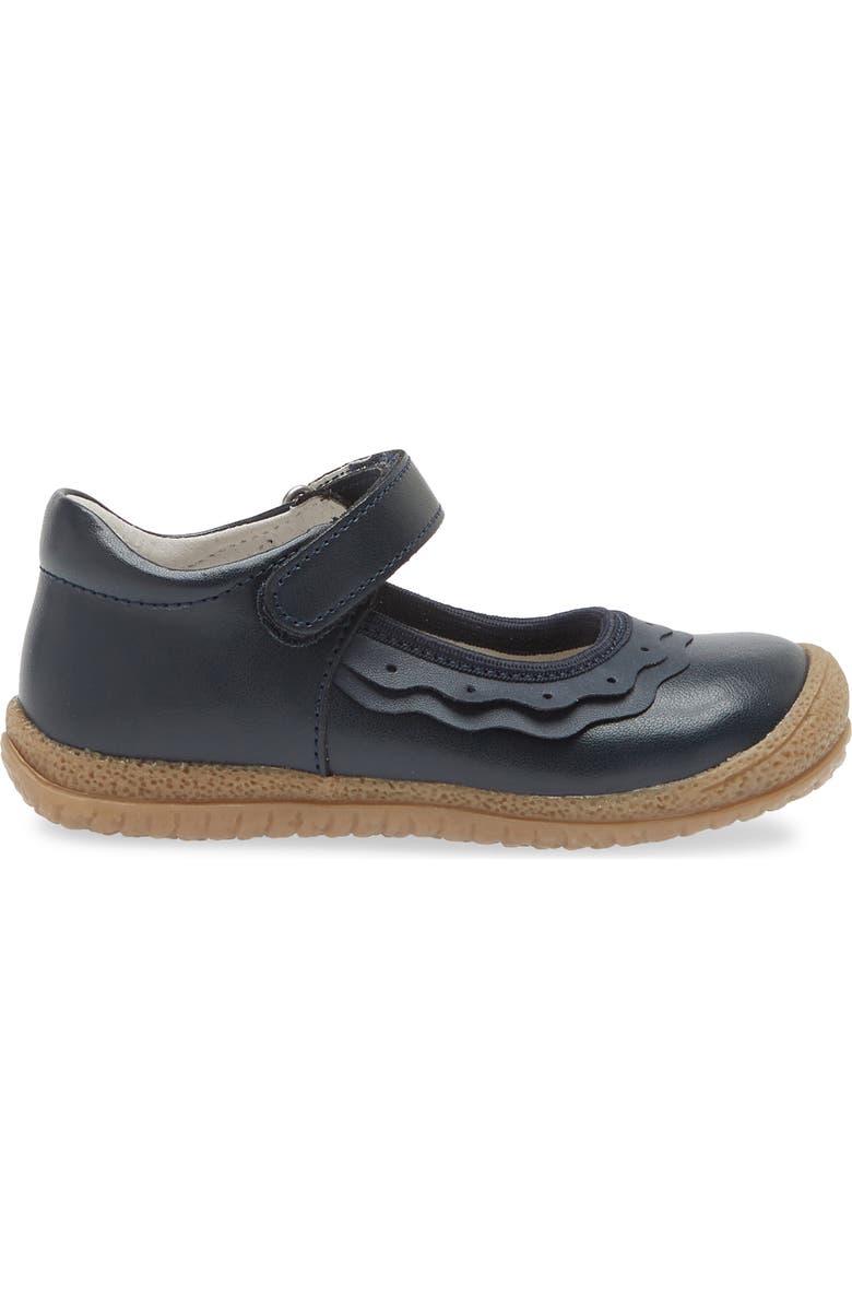 L'AMOUR Kids' Paige Ruffle Mary Jane, Alternate, color, Navy