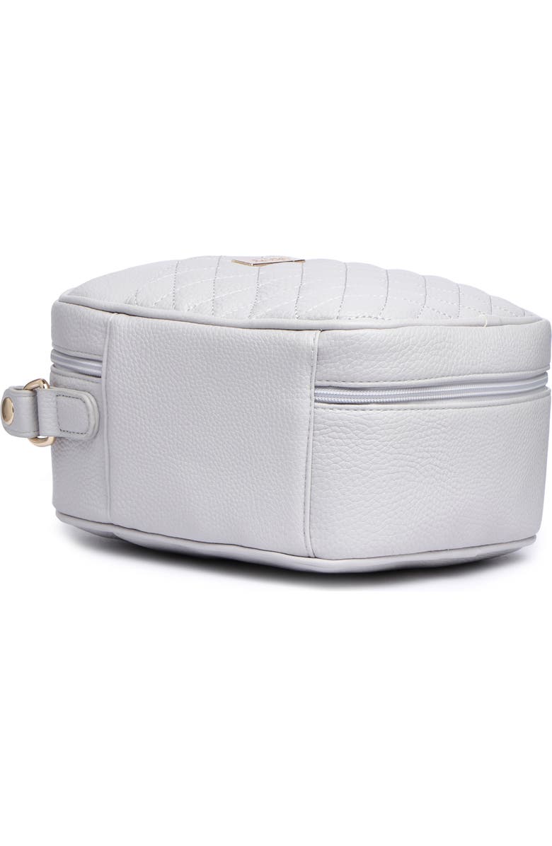 Luli Bebé Monaco Faux Leather Snack Bag, Alternate, color, Stone Grey