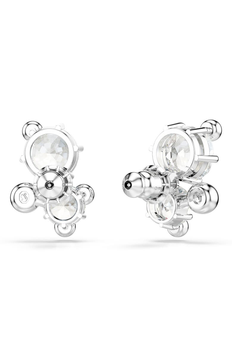 Swarovski Constella Crystal Statement Earrings, Alternate, color, Rhodium/ Crystal