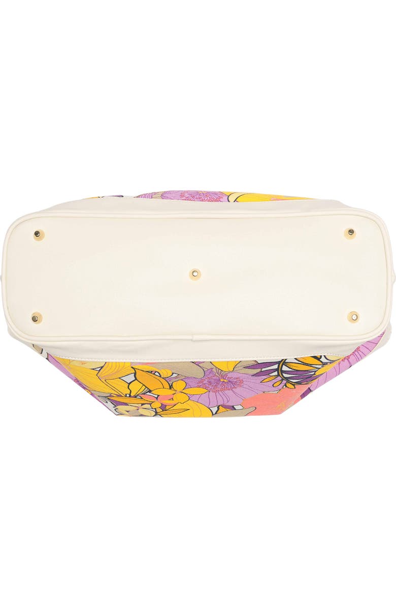 Trina Turk Canvas Bamboo-Textured Handle Tote Bag, Alternate, color,