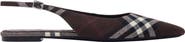 Burberry Check Dame Slingback Ballerinas