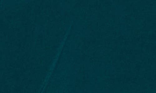 Connected Apparel Chiffon Sleeve Faux Wrap Dress In Blue