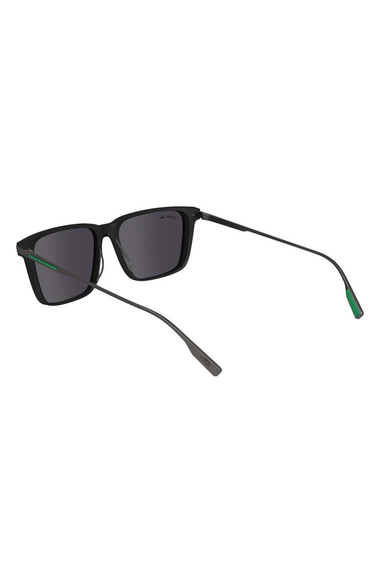 Lacoste Premium Heritage 55mm Rectangular Sunglasses, Alternate, color, 