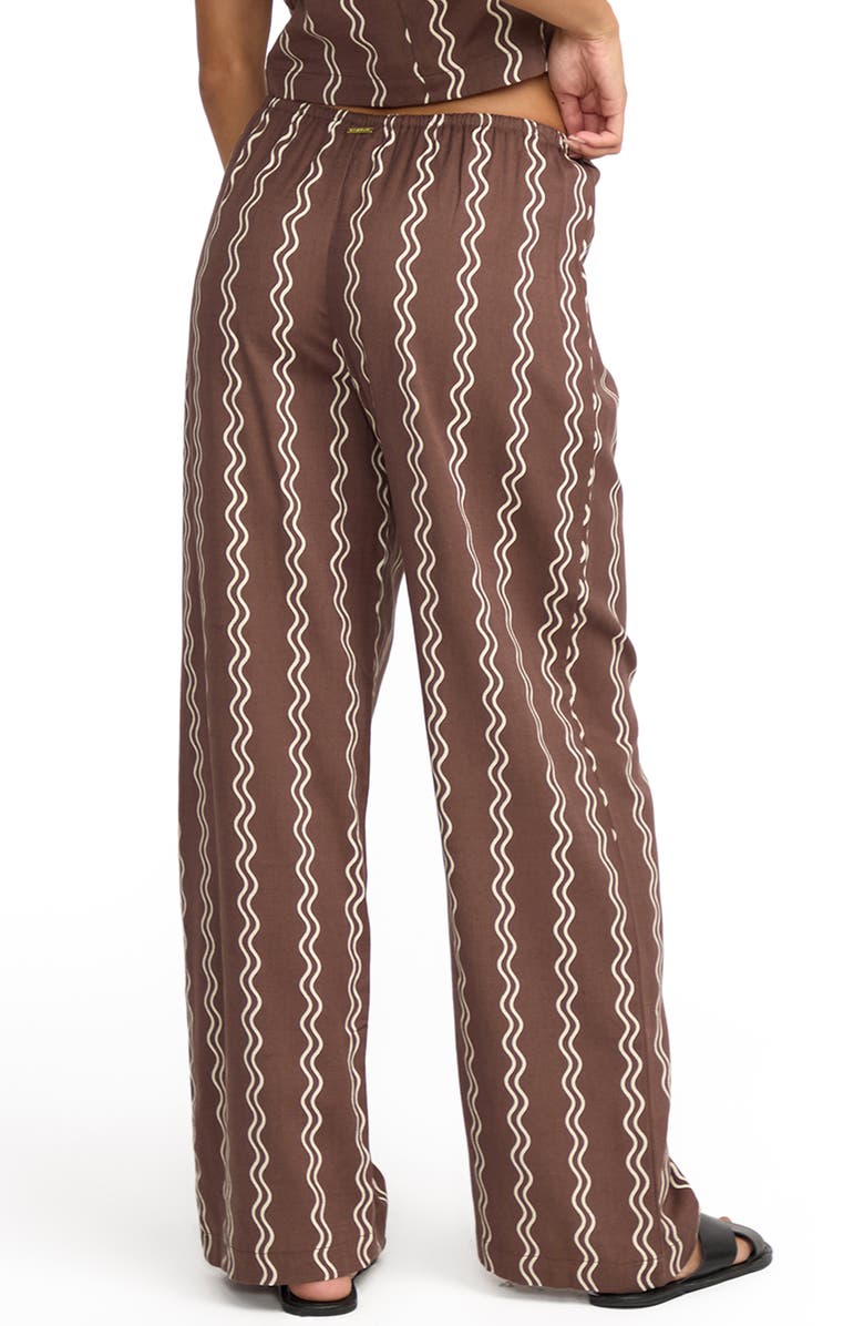 Billabong Another Wave Drawstring Cotton Blend Pant, Alternate, color, Espresso Brown