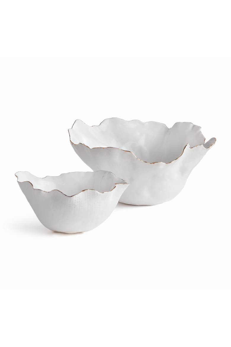 Maribella Decorative Bowls Set of 2, Main, color, White
