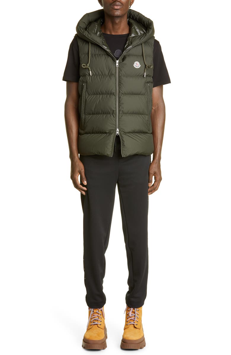 Moncler Cardamine Hooded Puffer Vest, Alternate, color, 