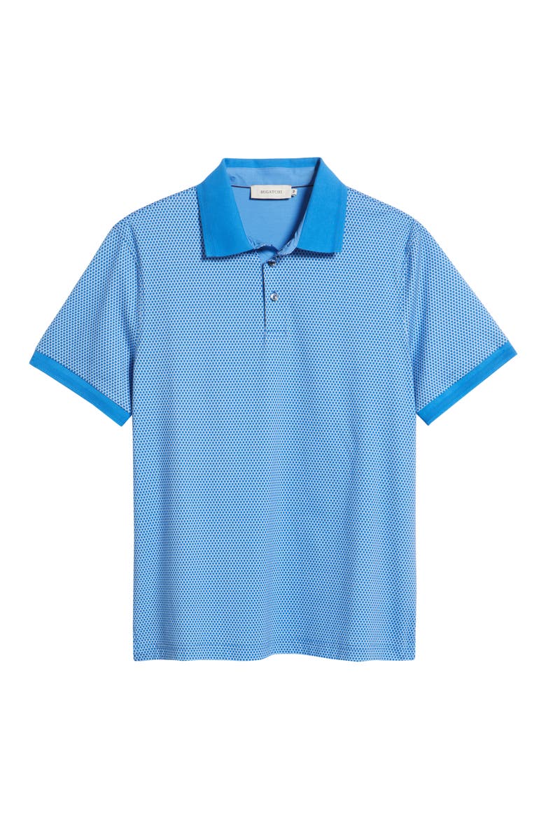 Vance OoohCotton® Microprint Polo, Alternate, color, CLASSIC BLUE