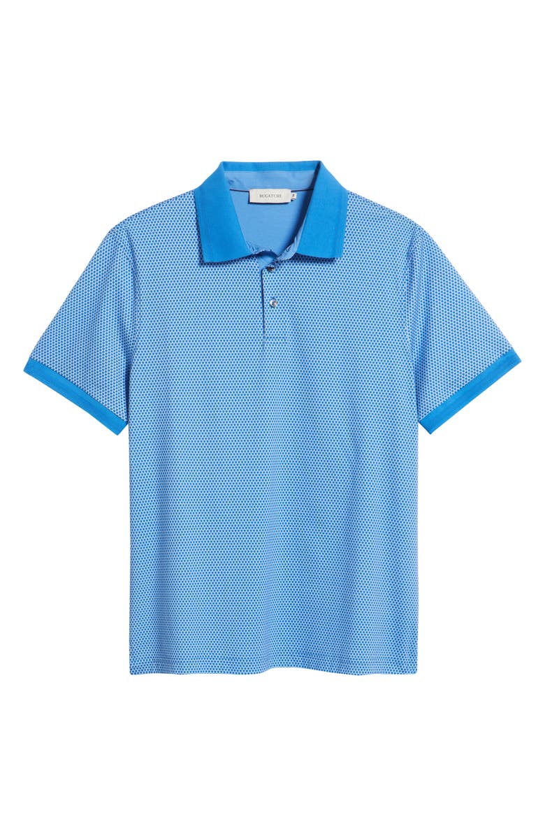 Bugatchi Vance OoohCotton<sup>®</sup> Microprint Polo, Alternate, color, Classic Blue