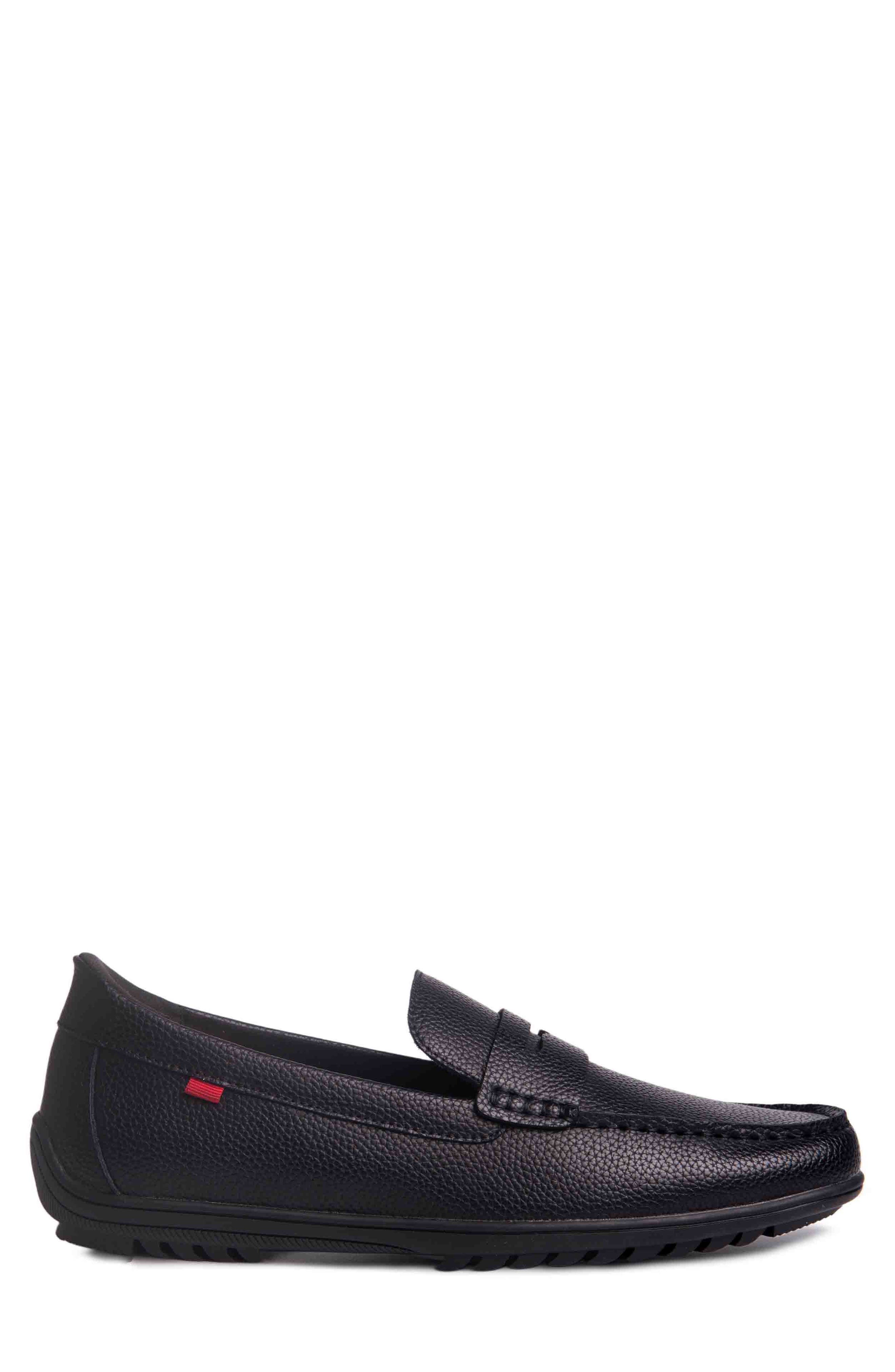 Marc Joseph New York John Street Penny Loafer, Alternate, color, Black Grainy
