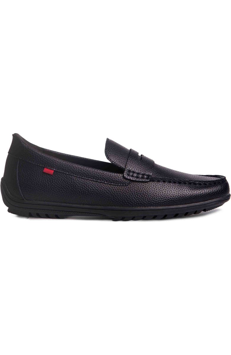 Marc Joseph New York John Street Penny Loafer, Alternate, color, Black Grainy